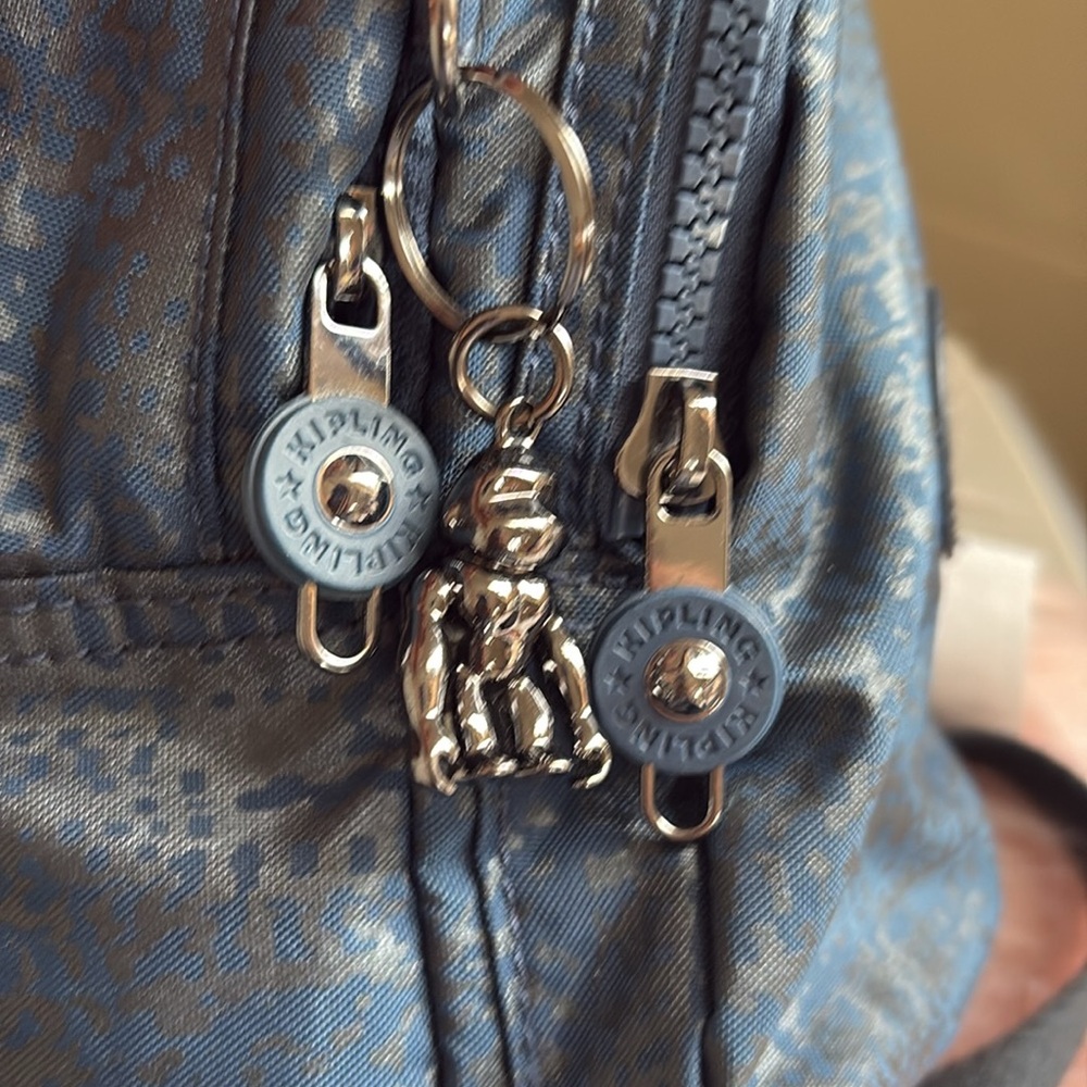 Kipling Navy Patterned Backpack - image 8